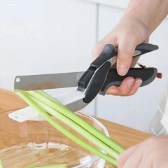2-in-1 Smart Stainless Steel Food & Vegetable Scissors