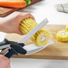 2-in-1 Smart Stainless Steel Food & Vegetable Scissors