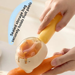 Stainless Steel Kitchen Peeler with Storage Box