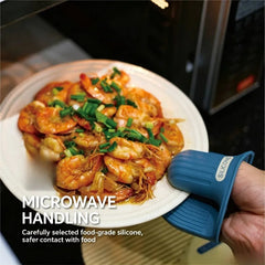 Silicone Heat-Resistant Oven Mitts โ Non-Slip Kitchen Gloves