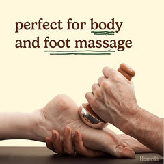 Kansa Wand Ayurveda Foot Massager - Pakistani Skincare Tool - Kansa Wand for Feet & Face Relazation, Wellness & Detox