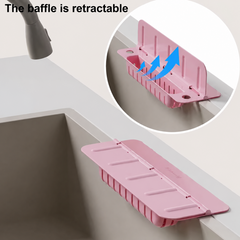Multi-Purpose Sink Splash Guard & Dish Drying Organizer