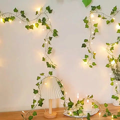 2 Meter Green Artificial Hanging Strips Light For Weddings, Parties and Home Decor